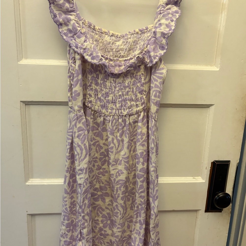 Old Navy Lavender and Cream Dress